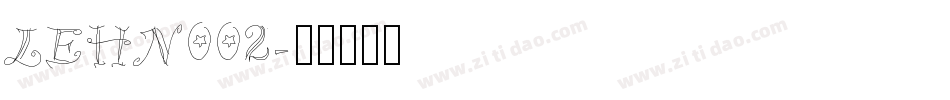 LEHN002字体转换