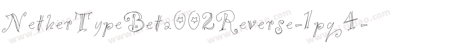 NetherTypeBeta002Reverse-1pq4字体转换