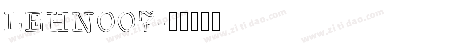 LEHN007字体转换