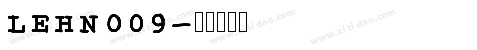 LEHN009字体转换