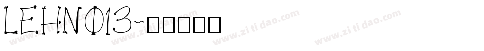 LEHN013字体转换