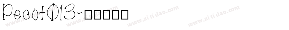 Pecot013字体转换