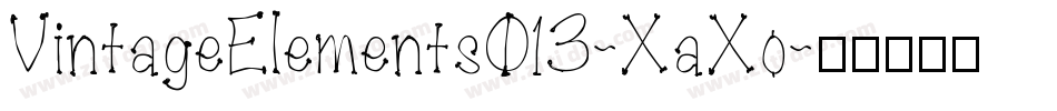 VintageElements013-XaXo字体转换