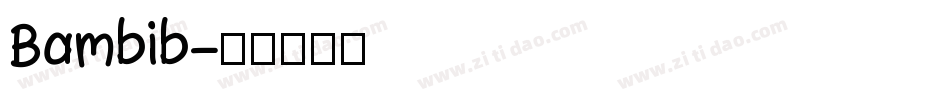 Bambib字体转换