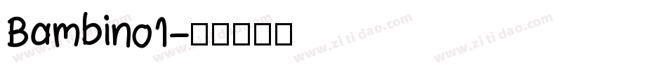 Bambino1字体转换