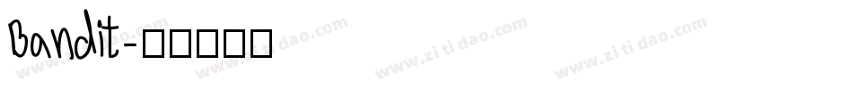 Bandit字体转换