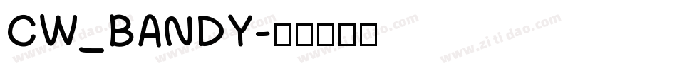 CW_BANDY字体转换