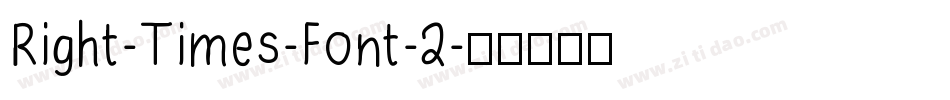 Right-Times-Font-2字体转换