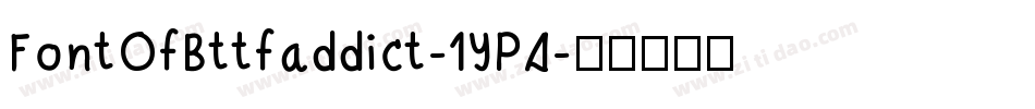 FontOfBttfaddict-1YP4字体转换
