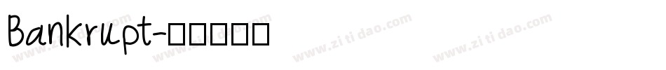 Bankrupt字体转换