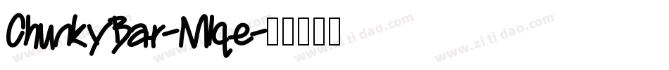 ChunkyBar-Mlqe字体转换