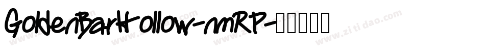 GoldenBarHollow-nmRP字体转换