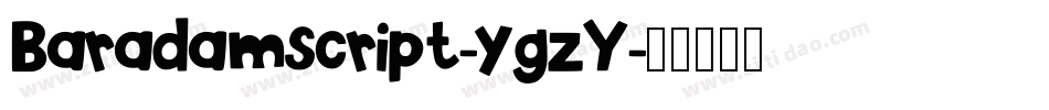 Baradamscript-ygzY字体转换