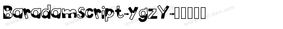 Baradamscript-ygzY字体转换
