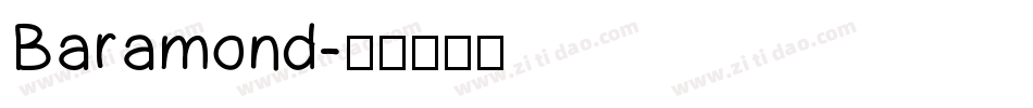 Baramond字体转换