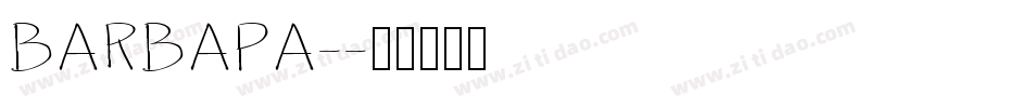 BARBAPA-字体转换