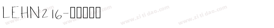 LEHN216字体转换
