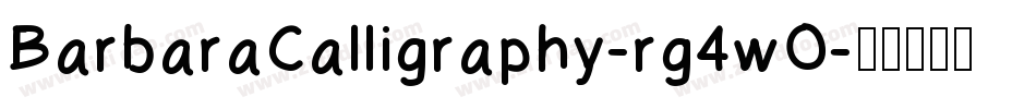 BarbaraCalligraphy-rg4wO字体转换