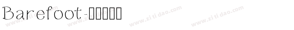 Barefoot字体转换