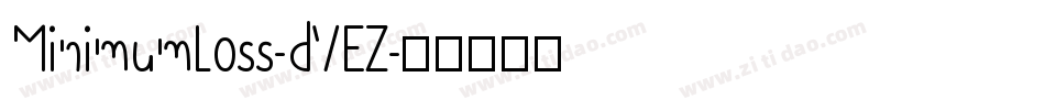 MinimumLoss-dVEZ字体转换