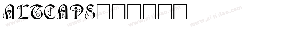 ALTCAPS字体转换