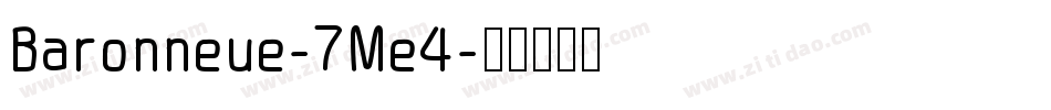 Baronneue-7Me4字体转换