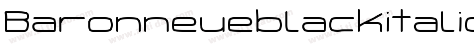 Baronneueblackitalic-dEPZ字体转换