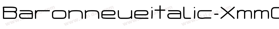 Baronneueitalic-XmmG字体转换
