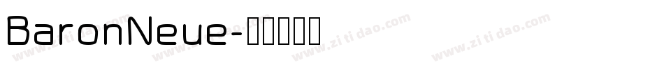 BaronNeue字体转换