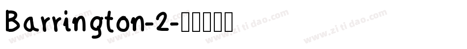 Barrington-2字体转换