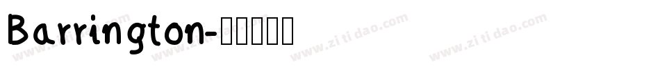 Barrington字体转换