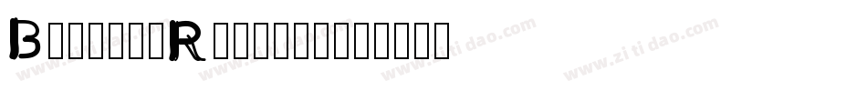 Barrio-Regular字体转换