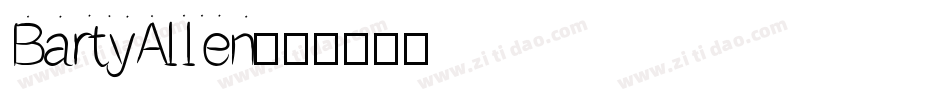BartyAllen字体转换