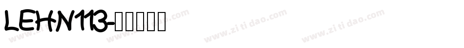 LEHN113字体转换