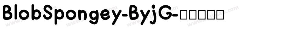 BlobSpongey-ByjG字体转换