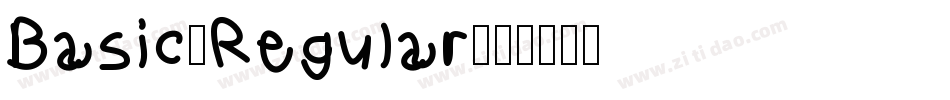 Basic-Regular字体转换