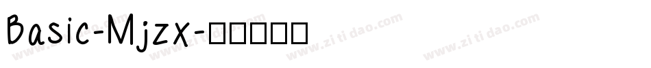 Basic-Mjzx字体转换