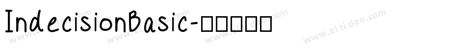 IndecisionBasic字体转换
