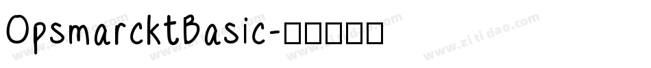 OpsmarcktBasic字体转换