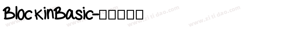 BlockinBasic字体转换