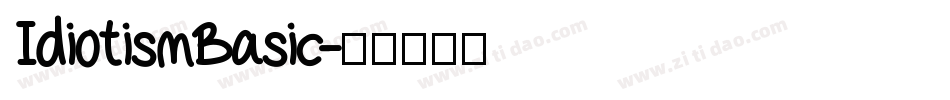 IdiotismBasic字体转换