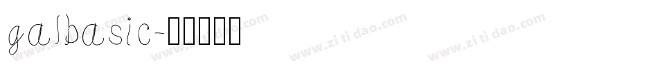 galbasic字体转换