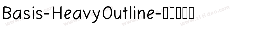 Basis-HeavyOutline字体转换