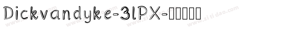 Dickvandyke-3lPX字体转换