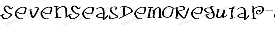 SevenSeasDemoRegular-8KXM字体转换