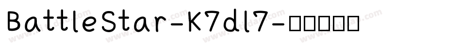 BattleStar-K7dl7字体转换