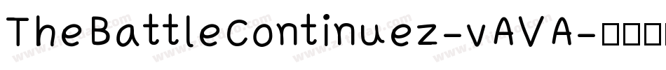 TheBattleContinuez-vAVA字体转换