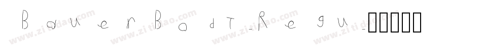 BauerBodT-Regu字体转换