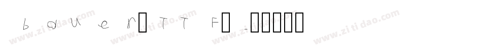 bauer（TTF）字体转换