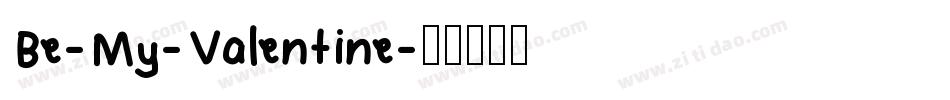 Be-My-Valentine字体转换